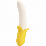Pretty Love Banana Geek Black Silicone Intimate Device 7 Modes USB