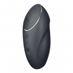 Satisfyer Tap Climax 1 Grey - Dual-Action Lay-On Device, 11 Modes