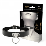 Coquette Chic Desire Vegan Leather Adjustable Collar - Elegant Accessory 43cm