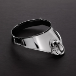 Mystim Cleopatra Stainless Steel Collar with Decorative Ring 34 cm