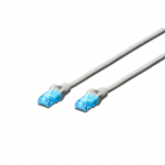 Digitus | Patch cord | CAT 5e U-UTP | Grey | Modular RJ45 (8/8) plug | Modular RJ45 (8/8) plug