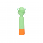 Loveline Ribbed Mini Intimate Device USB Rechargeable Spring Sage 11.5 cm