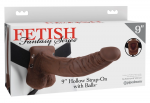 Fetish Fantasy Series 9&rdquo; Hollow Strap-On with Adjustable Harness, PVC