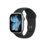 Apple Watch Series 11&nbsp;GPS + Cellular 42mm Space Grey Aluminium Case with Black Sport Band - M/L | Apple