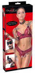 Bad Kitty Premium Chain Bondage Set 6-Piece Black & Gold Adjustable Kit