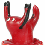 Condomerie Hand-Painted Decorative Condom Red Scorpio Art Edition