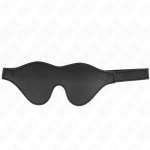 KINK Leatherette Adjustable Bandage 20x8cm with Velcro Black 17-21cm