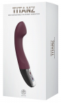 Titanz Vibrator Rubine Red - Flexible Silicone Model, 10 Modes, 19.5cm