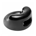 XR Brands Master Series Dual Compartment Intimate Support Ring Black