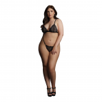 Magic Lace Velvet Plus Size Lingerie Set - Adjustable Comfort Fit