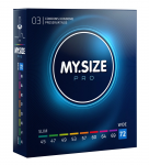 MY.SIZE PRO 72mm Intimate Protection, Ultra-Thin Vegan Latex, 3pcs