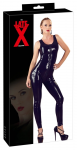 LateX Sleeveless Black Latex Catsuit L with 3-Way Zipper, 0.4mm