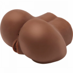 ACT Intimate Machine Big Ass TPR Dual Channel with Brown Vibrator 21cm