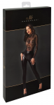 Noir Handmade Orgia Exclusive Lace & Powerwetlook Jumpsuit M Black