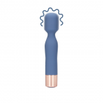 Loveline Mini Wand Blue Horizon - Compact Ribbed Personal Massager