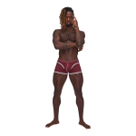 Male Power Sport Mesh Mini Short XL Burgundy - Athletic Comfort Fit