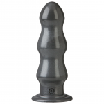 Doc Johnson B-7 Tango Anal Model with Triple Ripple Design, Black, Large