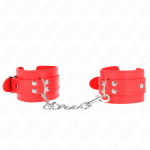 KINK Adjustable Wrist Restraints Red 20-23cm x 5.5cm Premium Comfort