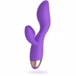 Womanvibe Donna Rechargeable Silicone Dual Motor Massager Lilac-Gold