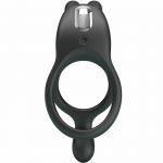 Pretty Love Seth Black Dual Vibrating Ring with Rabbit Attachment 7 Modes