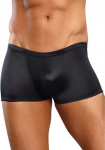 Male Power Lo Rise Satin Short XL Black - Comfort Fit Spandex Design
