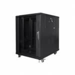 Lanberg 19" 15U 600x800 mm stovinti rack spinta juoda
