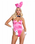 Playboy Classic Bunny Costume Set Pink - Iconic Glamour Edition M