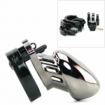 CB-X CB-6000S Chrome 35 mm Secure Polycarbonate Chastity System