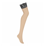 Obsessive Nutris Stockings Black Lace Accent M/L
