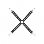 EasyToys Diamond Series Hogtie Restraint with Decorative Studs Black