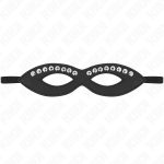 KINK Eye Mask with Mini Rivets Model 1 Black 20.5x5.5cm Adjustable Strap