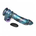 Astro-Thrust Silicone Motion Device Blue/Purple with Vibration & Remote