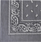 Hanky Grey Handkerchief - Cotton Accessory for Community Identification