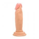 RealRock Intimate Model 15 cm - Anatomical Rubber Form with Suction Base, Beige