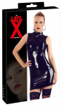 Cottelli Collection Latex Dress Black XL - Sleeveless, Stand-Up Collar