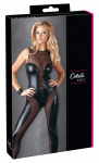 Cottelli Collection Wetlook Jumpsuit M with Front Lacing and Zippers