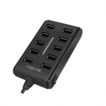 Logilink | USB Hub 10-Port USB2.0 with power adapter 3.5A | UA0125