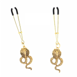 KINK Cobra Pendant Nipple Clamps 6 cm - Adjustable Metal Design