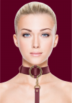 OUCH HALO Premium Collar and Leash Set - Gold Accents, Adjustable Fit