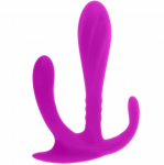 Pretty Love Edgar Intimate Double Stimulator Silicone 11cm Purple