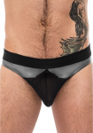 Male Power Iron Clad Bikini L Mesh Insert Flexible Black