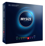 MY.SIZE PRO 60mm Vegan Ultra-Thin Latex-Free 36-Pack Intimate Covers