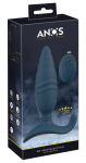 ANOS RC Thrusting Plug with Remote Control, Perineum Stimulator, Black