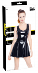 Black Level Vinyl Dress 2XL - Shiny Sleeveless Flared Model, Black