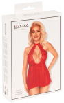 Kissable Babydoll Red L/XL - Floral Lace & Powernet Set