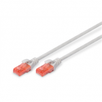 Digitus CAT 6 U/UTP | Patch cord | Length 3 m | Grey