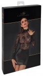 Noir Handmade Mini Dress Floral Lace & Powerwetlook S