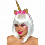 Leg Avenue Unicorn Flower Headband Gold - Fantasy Costume Accessory