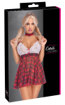 Cottelli Costumes Plaid L Dress with Adjustable Straps and Collar