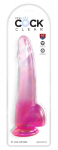 King Cock Clear Model 10" Pink Intimate Machine with Suction Base